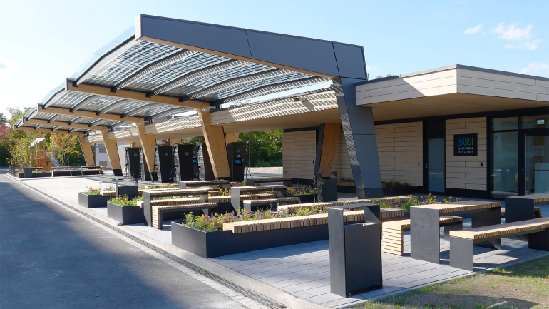 SWI Schnellladepark am incampus - pbb Planung + Projektsteuerung GmbH - © Foto: Corina Franke