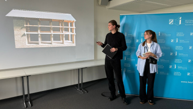 Luiz Seitz und Emilija Macianskaite bei der Preisverleihung
