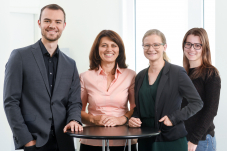 Das Team der Ingenieurakademie: Maximilian Rode, Rada Bardenheuer, Jennifer Wohlfarth und Alice Potdevin